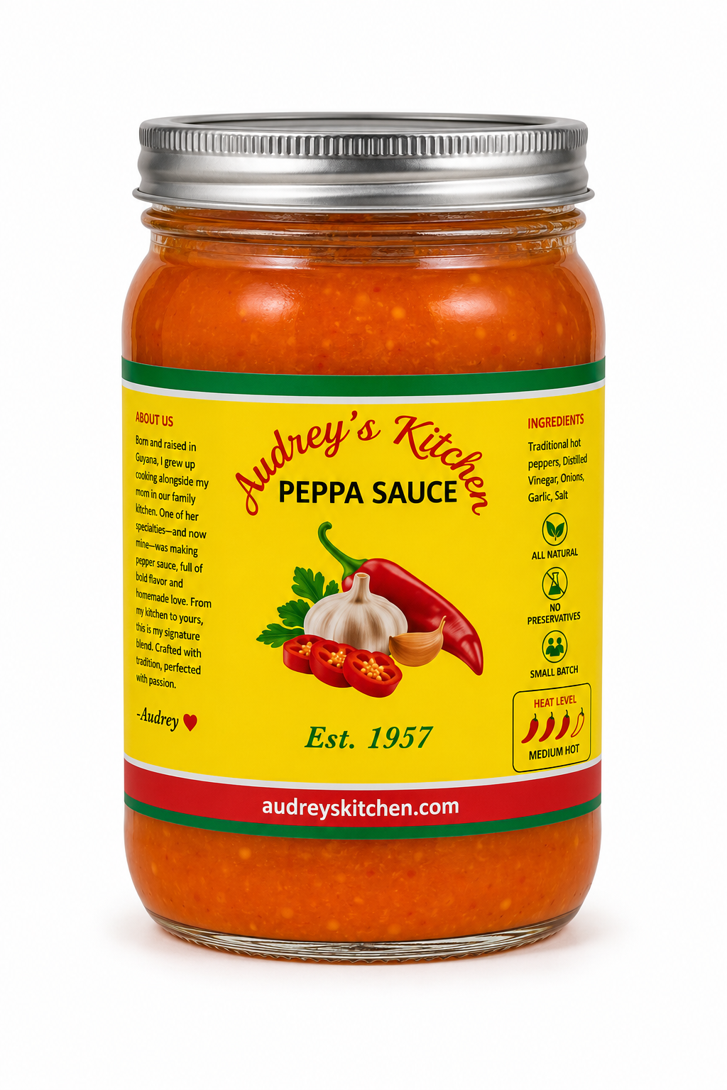 Audrey’s Kitchen Peppa Sauce (12oz)